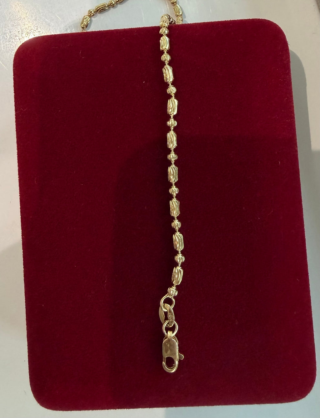 Pulsera Barriles Diamantada 3mm