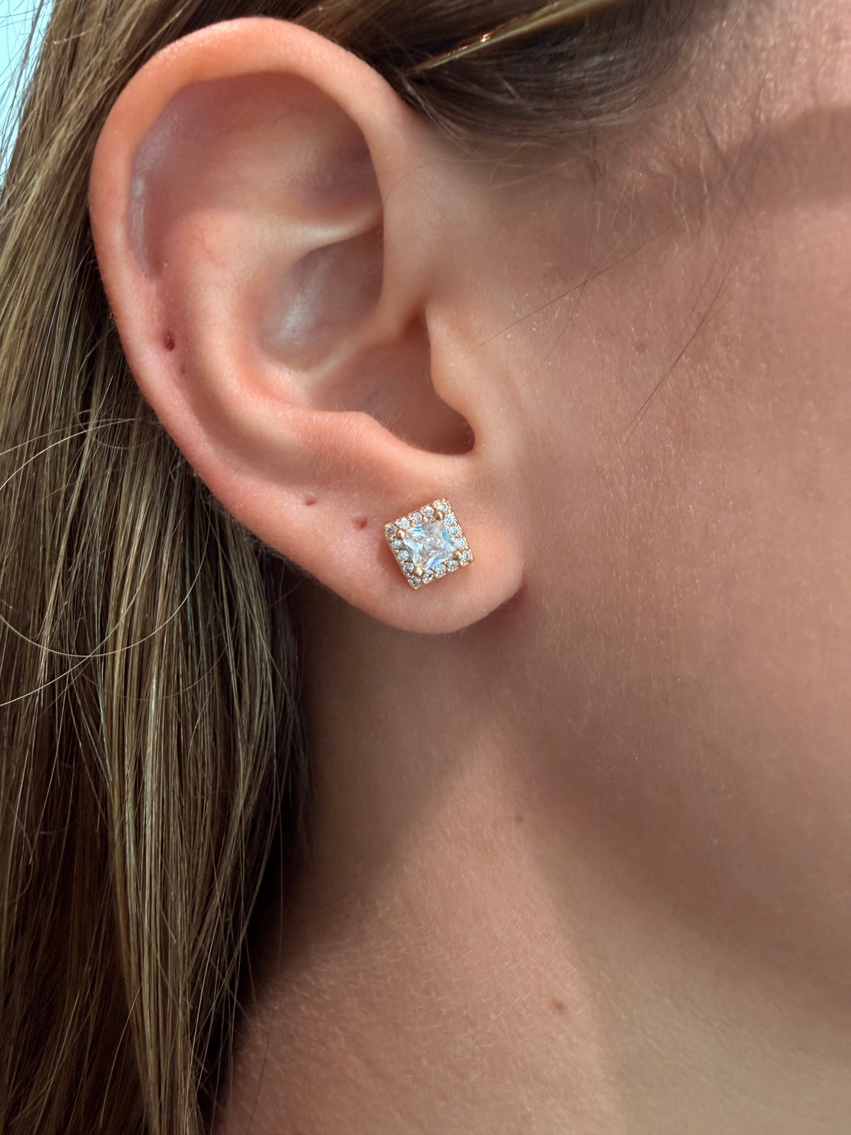 Topos Swarovski cuadrados