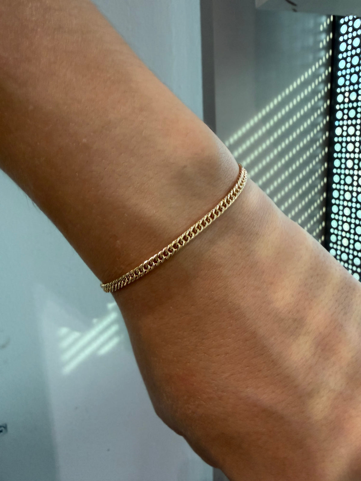 Pulsera Cubana Continua 3mm