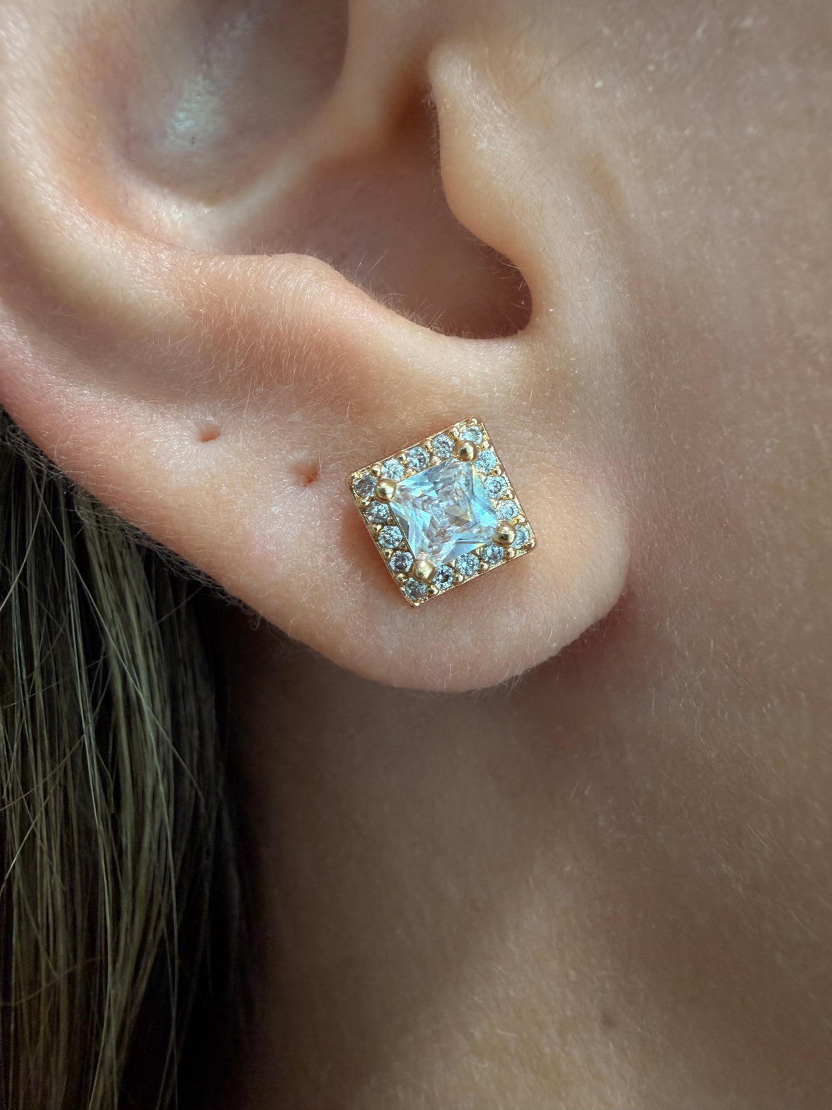 Topos Swarovski cuadrados