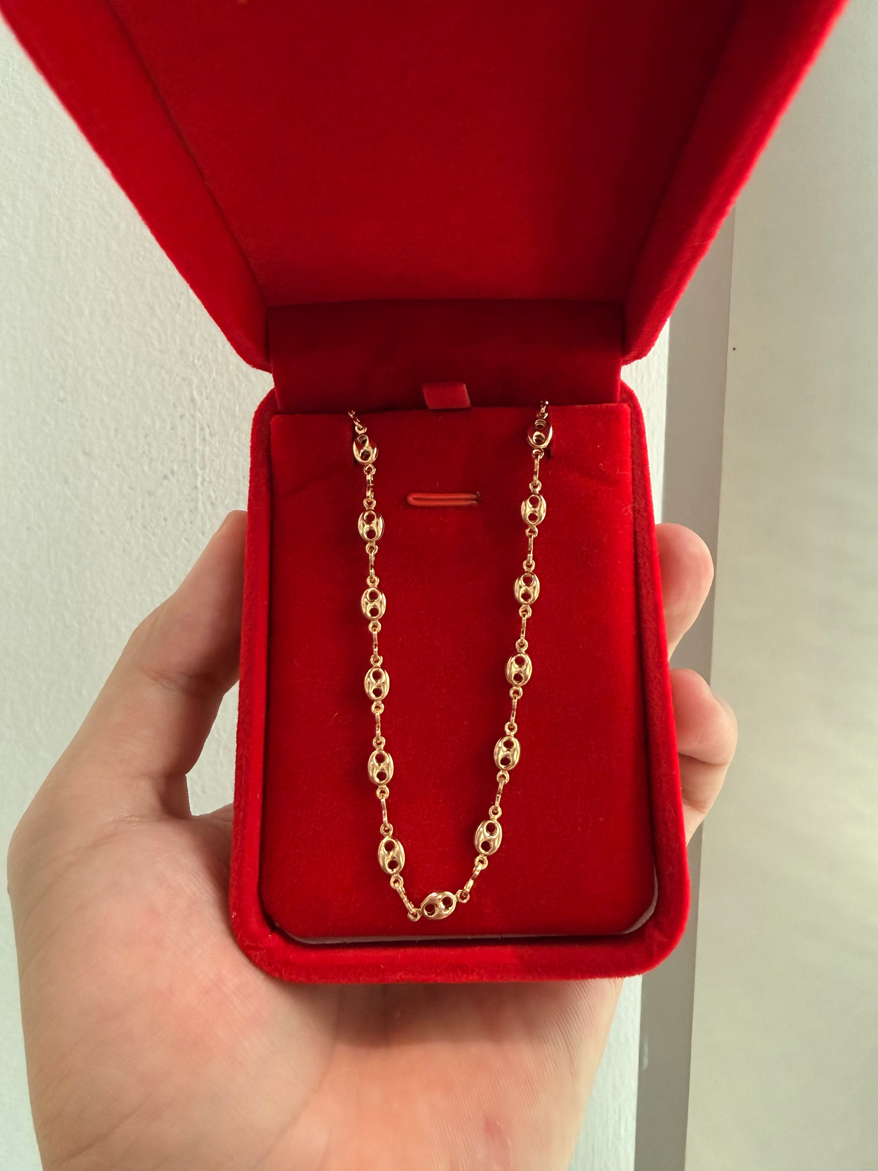 Cadena Gucci Soplada 4mmX45cm